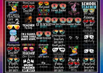 110 Designs Teacher Off Duty PNG, Funny Last Day Of School, Teacher Off Duty Sunglasses Kindergarten, Teacher Off Duty, Teacher Summer PNG 1003208234