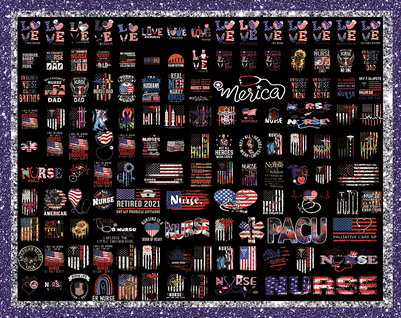 Combo 500 Nurse patriotic PNG, All American Nurse, Nurse 4th of July, Nurse Png, Gift For Nurse, Nurse Patriotic American, Digital Download 1019905207