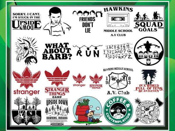 Bundle 83 designs stranger things svg, stranger things labels, alien png, dxf, svg, demogorgon svg, cut files, silhouette, digital download 1005025430