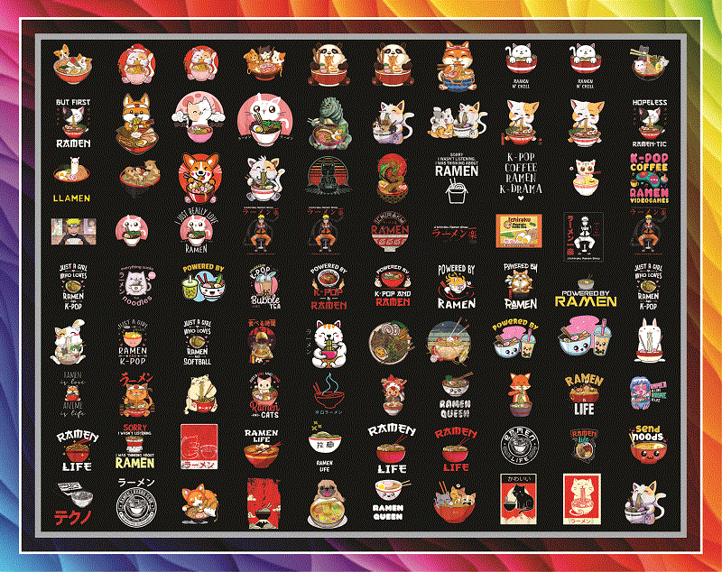 200 Designs Anime Ramen Wave Png Bundle, Ramen Noodle, Just A Girl Who Loves Anime And Ramen Png, Japanese Png, Japanese Lover, Food Lover 982330022