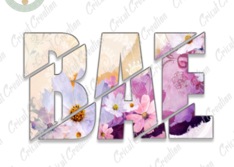 Logo Brand, Flower Bae Diy Crafts, Flower vector colorful png Files , flower clip art Silhouette Files, Trending Cameo Htv Prints