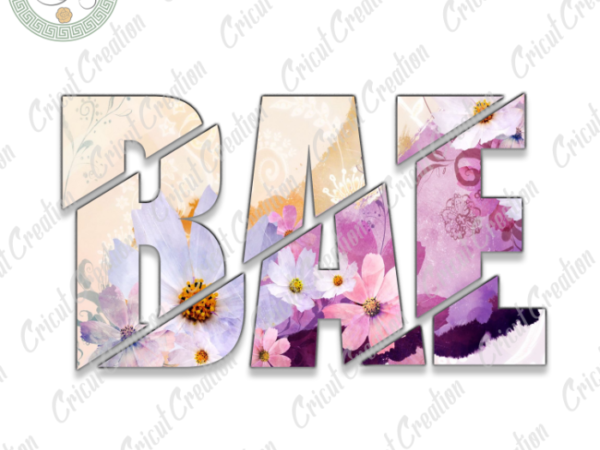 Logo brand, flower bae diy crafts, flower vector colorful png files , flower clip art silhouette files, trending cameo htv prints