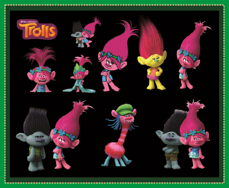 Poppy Trolls World Tour - PNG - Instant Digital Download