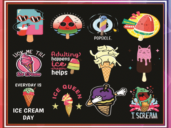 Bundle 45 ice cream png, summer ice cream png, sweet ice cream png, chocolate, mint png, colorful ice cream png, digital download 965546063 t shirt template