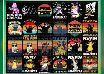 81 Designs Pew Pew PNG Bundle , Pew Pew Shirt, Pew Pew Tee, Gift for her, So Cute, Colorful horses, Retro Vintage Cat, Instant Download 1018355057