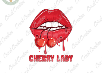 Summer time,Cherry lady Diy Crafts, sexy lips png Files ,Summer time Silhouette Files, Trending Cameo Htv Prints t shirt template vector