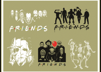 14 Halloween Horror Movie Killers PNG Bundle, Horror Characters Friends PNG, Horror Friends Png, Scary Friends Png, Halloween friend PNG 866826266