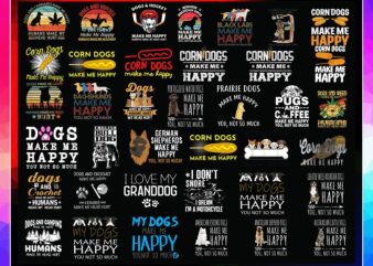 Bundle 165 Designs Dogs Make Me Happy, Humans Make My Head Hurt Png, Animal Lover, SVG Dog Lover Gift, Funny Dog, Graphics, Digital Download 1035018493