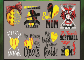 Combo 27 Design PNG, Softball Mom Sublimation Design Downloads Funny Mom Bun Hair Sunglasses Headband Mom Life PNG, Commercial Use 976649946