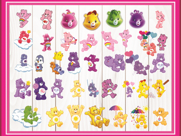 97 care bears clipart- png images 300dpi digital, clip art, instant download, graphics transparent background scrapbook 980324195