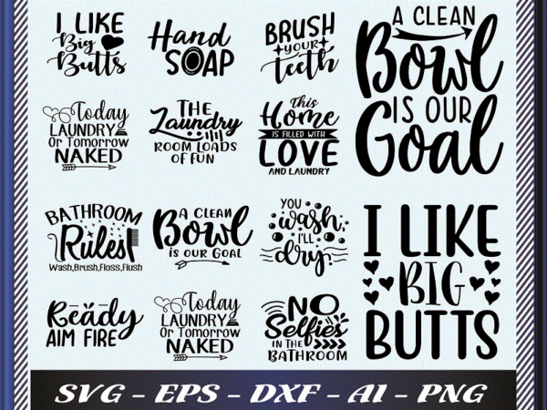 84 bedroom & bathroom bundle, bedroom svg, bathroom design bundle, fonts svg bundle, bathroom shirt bundle quote, digital download 980889607