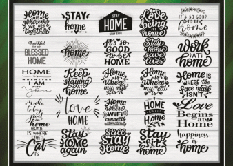 Bundle 100 Home Quotes SVG, Home Sweet Home Svg Files, New Home Svg, Home Svg Shirt, Home Svg Sayings, Stay At Home Svg, Family Svg 996763925
