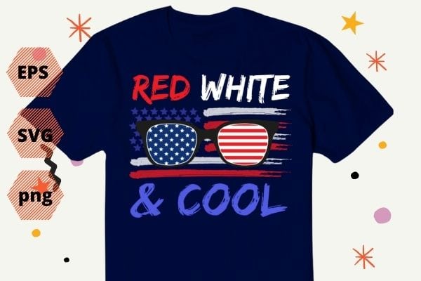 Fourth of July 4th July Kids Red White and Blue Patriotic T-Shirt design vector 2, Fourth of July svg, 4th July eps, Kids Red White and Blue Patriotic T-Shirt design,