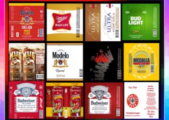 47 Beer Labels tumbler, Beer Bundle Tumbler, Beer Sublimation, Beer Design Tumbler, Beer Full Label Wrap Design, Light Beer Tumbler 992850394