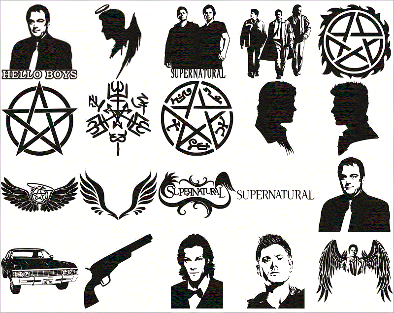 Bunde 79+ Supernatural svg, Supernatural svg png dxf, Supernatural svg cut fies, Supernatural Cipart, MusicArtStore Digital Download 1012451705