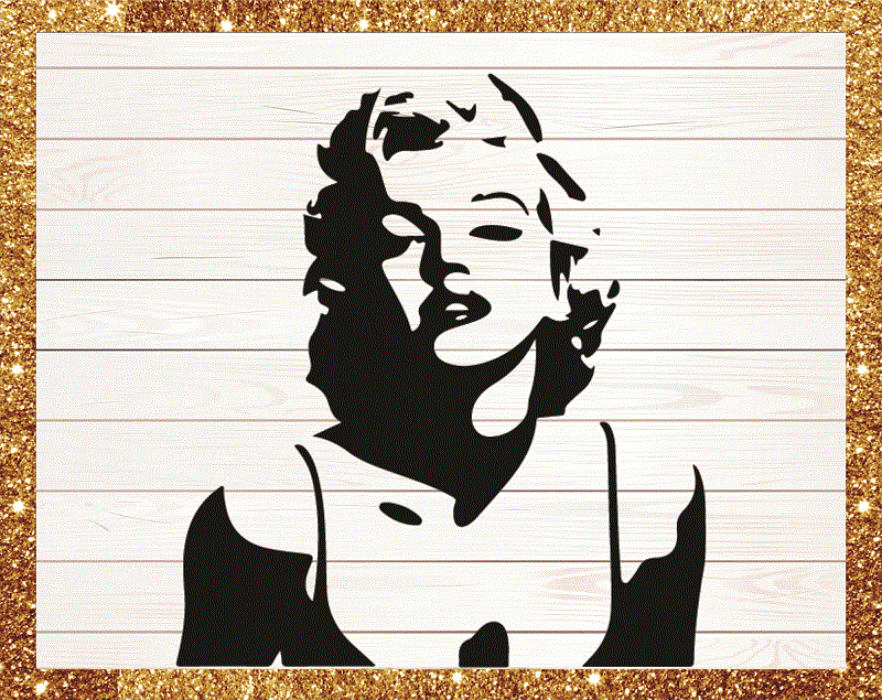 Bundle 24 Silhouette Clipart, Marilyn Monroe Png, Svg, Drawn Marilyn ...