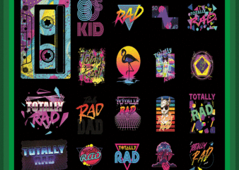 Combo 89 Rad 1980s PNG, Totally Rad 1990s, Miss The 80s Png, Retro Neon Png, 80s Rainbow Png, 90s Retro Png, Totally Rad PNG, I Love 80s Png 1017919501 t shirt vector file