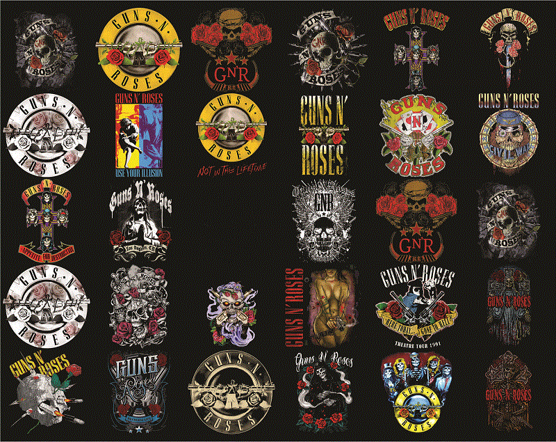 Bundle 59 Designs Guns N Rose png, Skull, Rock Classic, Rock Lover, Digital Designs, Printable, Instant Download 1032720867