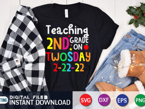 Teaching 2nd grade on twosday 2022, today is too cool twosday 2-22-22 shirt, 100 days of school shirt, 100th day of school svg, 100 days svg, teacher svg, school svg, t shirt designs for sale