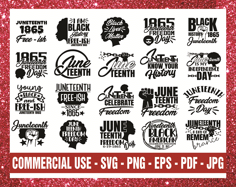 Combo 41 Designs Black Lives Matter SVG, Juneteenth Freedom 1965, Black History, Cut File, Clipart, PrintableCommercial use instant download CB823855941