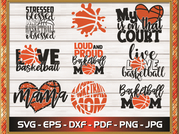 Basketball Mom SVG, PNG, PDF, Basketball svg, mom svg, Basketball Clipart,  Sports svg