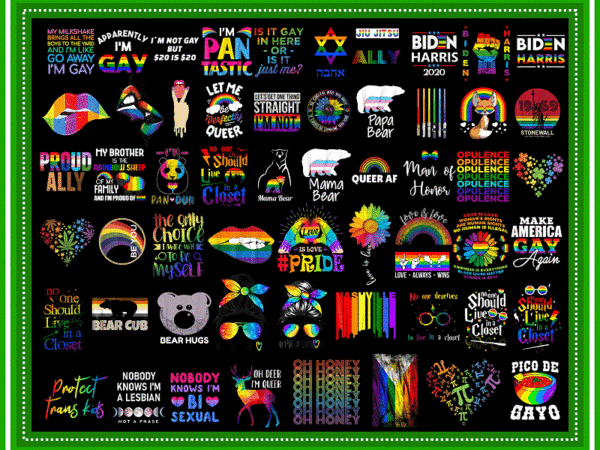 100 Designs LGBT Png Bundle, Gay, Bisexual Pride Png, Bisexual Pride ...