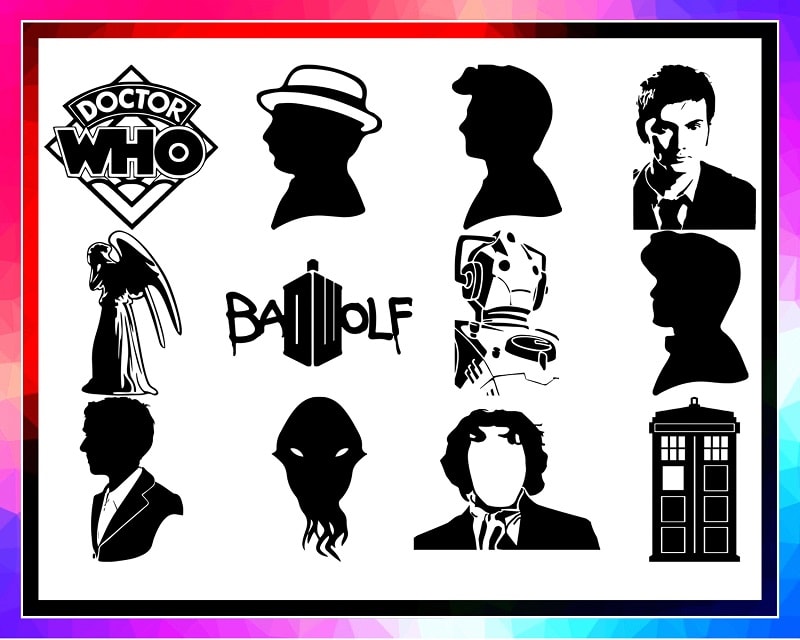 49 Designs Dr Who digital files for cricut, Dr Who clipart, Dr Who svg, dxf, png, Dr Who silhouette bundle, Dr Who movie, Digital Download 984290674