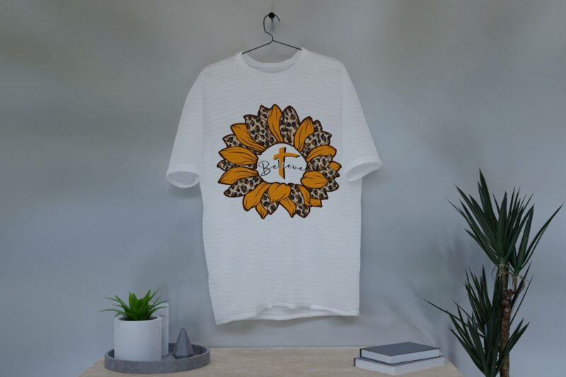 13+ sunflower sublimation tshirt graphic designs, Leopard suflower vector clipart Christian faith hope love believe shirts