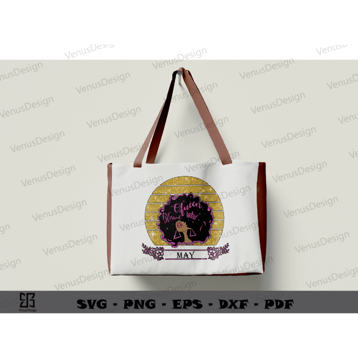 Melanin Queen Birthday Party in May sublimation files, Afro Girl Birthday Gift Png Files, Melanin Woman Cameo Htv Prints