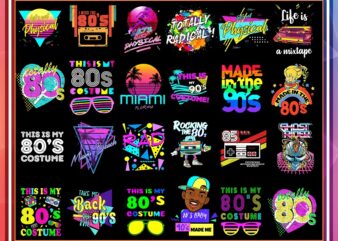 Bundle Retro 80s, 90s PNG, 80s Tottaly PNG, Back To 90s, I Love 80s, 80s Clipart, Neon 80s Clipart Bundle, Bundle 90 PNG, Sublimation Png 991918306