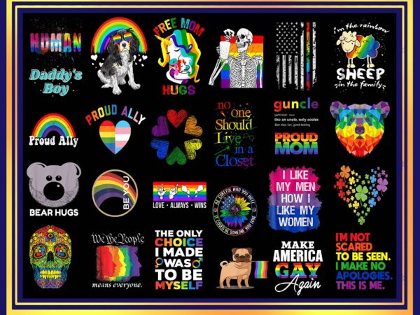 100 lgbt pride png bundle, lgbt lip png, flag lgbt png, rainbow png, bisexual lesbian png, be proud be fabulous, gay png, digital download 996289213