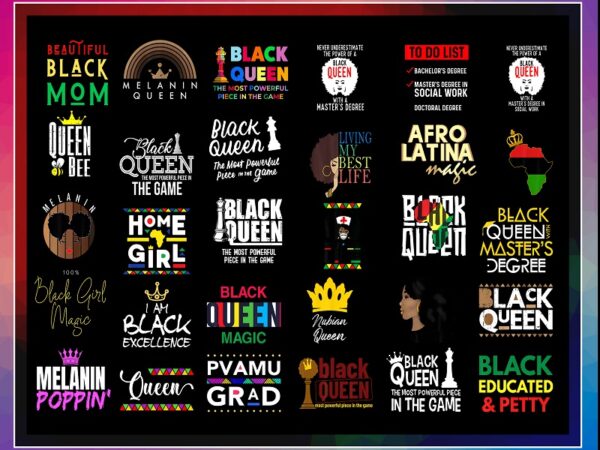 410 black queen bundle png, afro clipart, melanin png, black girl magic, strong black queen png, black pride, afro women, digital download 996868602