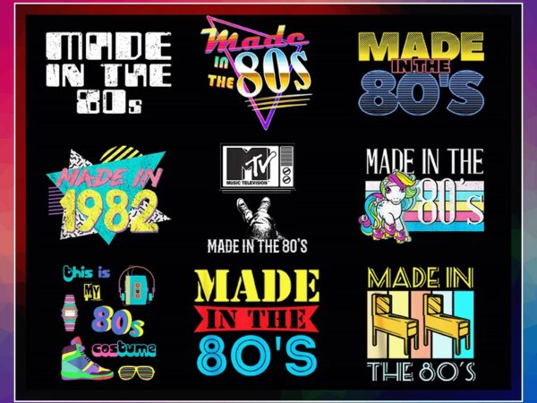 50 file png bundle, made in 80’s png, retro png, vintage 1980s design, nostalgia design, vintage design 80’s, digital download 999902232