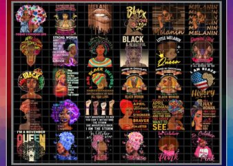 170 Designs Black Queen Png, Black Girl Magic, Black Melanin, Black Nurse Magic, Afro Woman Clipart, Birthday, Afro Lady, Digital Download 1006637347