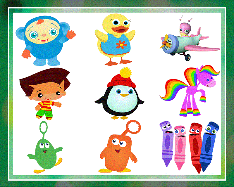 37 Designs GooGoo, 123 Race y Crayons BabyFirst TV Birthday Party, Archivos PNG, Tema de baby first tv, Instant Download 994633391