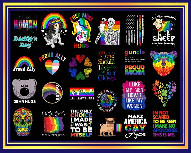 100 LGBT Pride Png bundle, LGBT Lip png, Flag LGBT Png, Rainbow Png, Bisexual Lesbian Png, Be Proud Be Fabulous, Gay Png, Digital Download 996289213