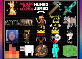107 Minecraft T-Shirt PNG Bundle, Minecraft Champion, I am The Builder, L’Manberg Png, Mumbo Jumbo, T Shirt Mug Bundle, Digital Download 1016399889