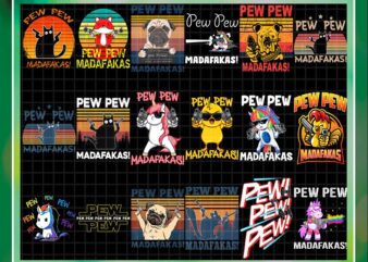 81 Designs Pew Pew PNG Bundle , Pew Pew Shirt, Pew Pew Tee, Gift for her, So Cute, Colorful horses, Retro Vintage Cat, Instant Download 1018355057