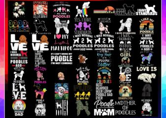 Combo 225 Poodle PNG/JPG Bundle, Warning Poodle, Silhouette dog png, Printable Poodle, Poodle Training, Poodle Mom, Digital Download 1035891735 t shirt vector file