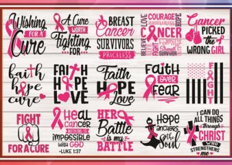 150+ Designs Breast Cancer SVG, Breast Cancer Awareness Mockup, Breat Cancer Shirt. Cancer Awareness Svg, Cricut File, Instant Download CB880290315