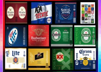 47 Beer Labels Tumbler PNG, Beer Bundle Tumbler, Beer Sublimation, Beer Design Tumbler, Beer Full Label Wrap Design, Light Beer Tumbler 992850394