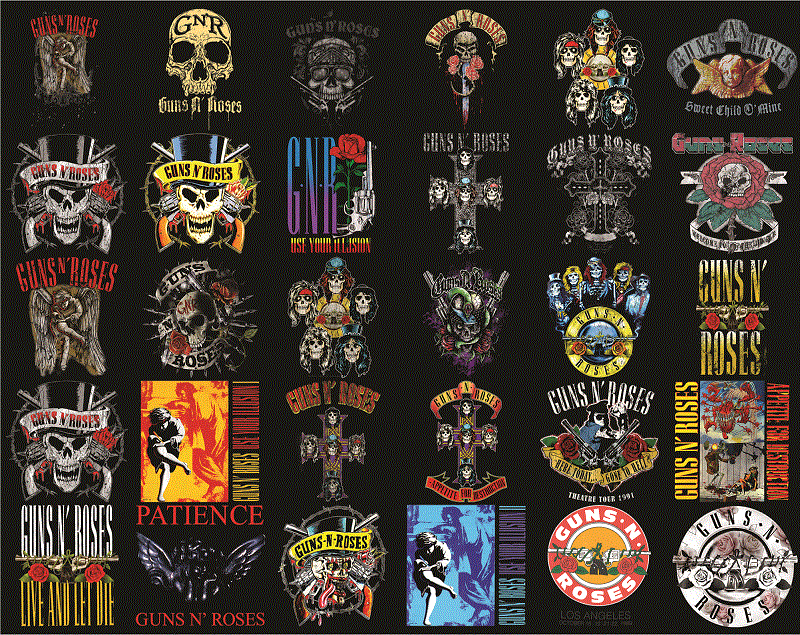 Bundle 59 Designs Guns N Rose png, Skull, Rock Classic, Rock Lover, Digital Designs, Printable, Instant Download 1032720867