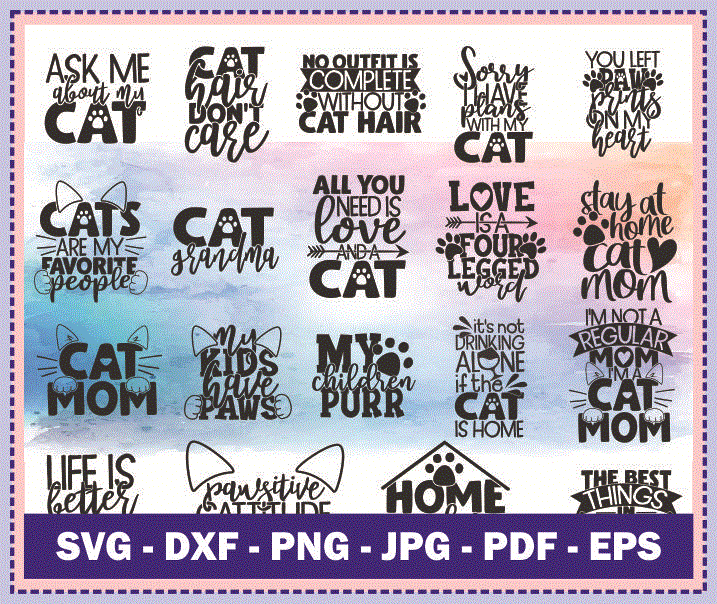 Combo 240+ Mom Bundle, Huge Pet Mom SVG Bundle, Cat Mom& Dog Mom Quotes SVG, png, dxf, svg, eps, jpg, Mamasaurus PNG, Digital Download CB719318033