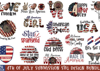 4th of July Submission Svg Design Bundle