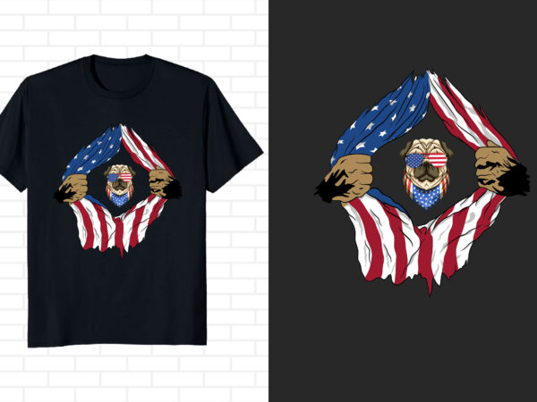 4th of july t-shirt design independence day t-shirt design usa flag t-shirt design dog t-shirt design