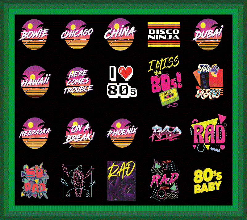 Combo 89 Rad 1980s PNG, Totally Rad 1990s, Miss The 80s Png, Retro Neon Png, 80s Rainbow Png, 90s Retro Png, Totally Rad PNG, I Love 80s Png 1017919501