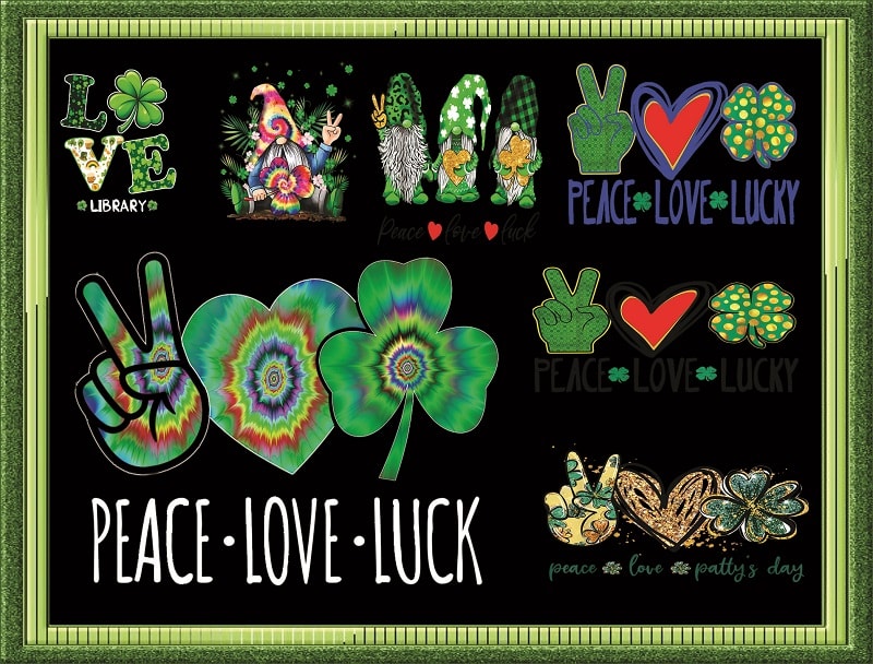 34 Peace Love St. Patrick’s Day PNG Bundle, Gnome Patricks Day PNG, St Patrick’s Day Png, Peace Love Png, Peace Love Clover Sublimation Png 967253285