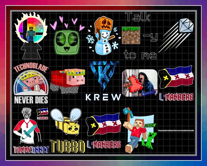 107 Minecraft T-Shirt PNG Bundle, Minecraft Champion, I am The Builder, L’Manberg Png, Mumbo Jumbo, T Shirt Mug Bundle, Digital Download 1016399889