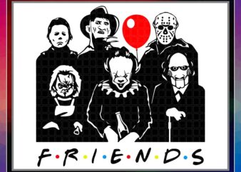 Bundle 6 Designs Horror Killers PNG, Horror Characters Friends PNG, Friends, Horror Friends Png,Horror Movie Characters,Halloween Friend PNG 857753560