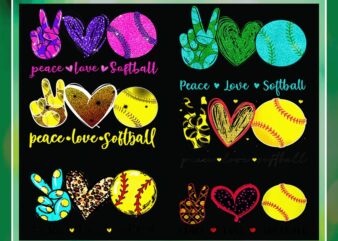 30 Designs Peace Love Softball Png, Peace Love Softball Mom, Softball Sublimation, Softball png, Png Files For Sublimation, Instant Download 985061496
